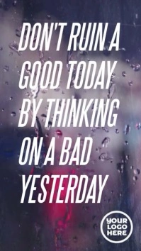 A good today a bad yesterday instagram story 数字显示屏 (9:16) template