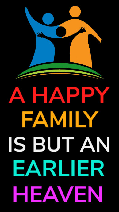A happy family is but an earlier Heaven Estado do WhatsApp template