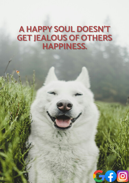 A HAPPY SOUL QUOTE TEMPLATE | PosterMyWall