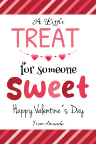 A Little Treat For Someone Sweet Treat Tag Banner 4' × 6' template