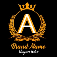 A logo, luxury logo, anniversary logo, Logotipo template