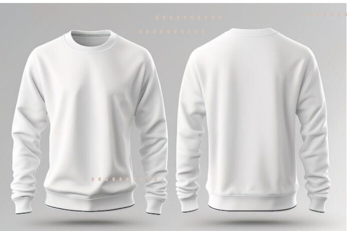 A long mock up polo shirt design Label template