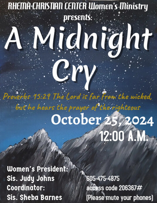 a midnight cry Flyer (US-Letter) template