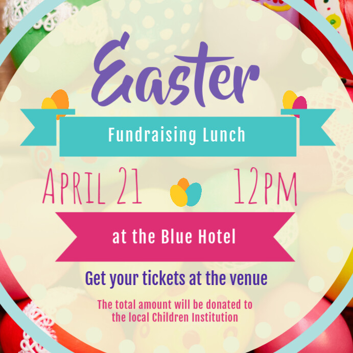 Easter Fundraiser Event Instagram Image Template Postermywall