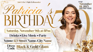 White Birthday Party Invitation Miniature YouTube Template