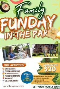 A Perfect Day Out for the Whole Family! Póster template