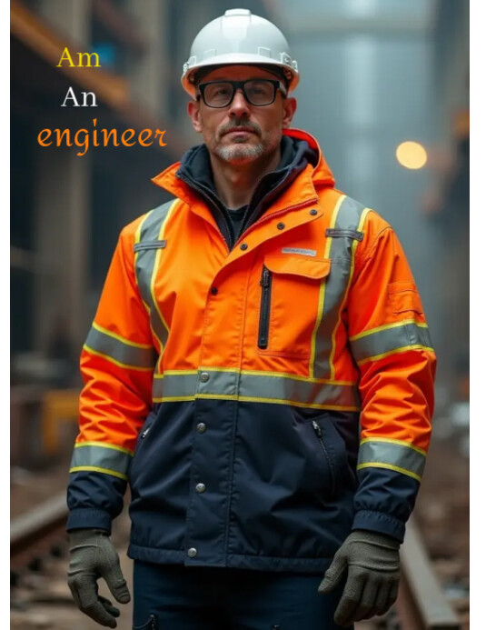 A professional male engineer Template | PosterMyWall