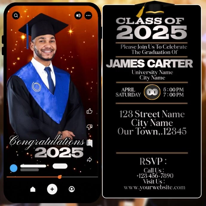 A Proud Moment: Class of 2025 Graduation Template | PosterMyWall
