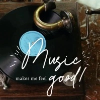 A quote about music Wpis na Instagrama template