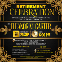 A Retirement Celebration With Elegance Instagram-opslag template