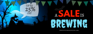 黑色 Halloween Sale Facebook Cover Photo Template