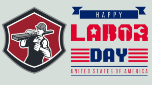 Hvid Labor Day Celebration Digitalt display Template