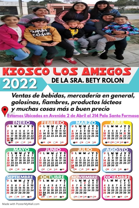 Copia De Eiffel Tower Calendar Template 2022 PosterMyWall