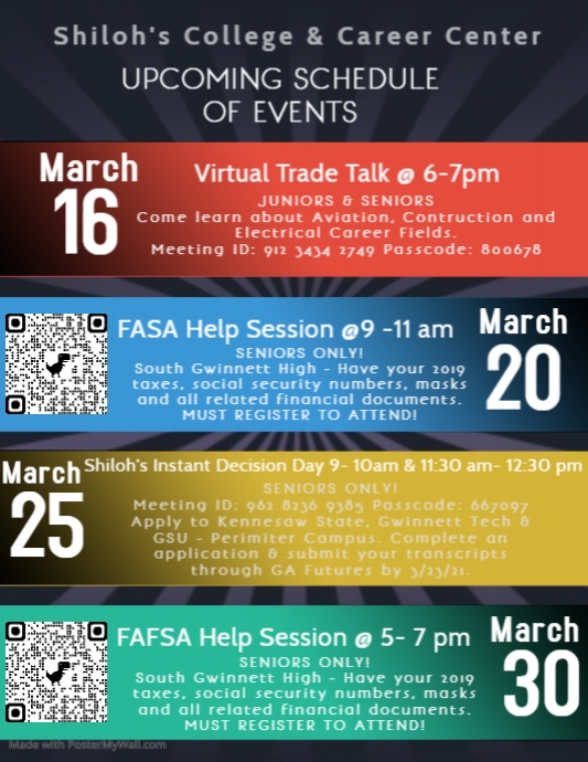 Copy of Copy of Event Schedule Flyer | PosterMyWall