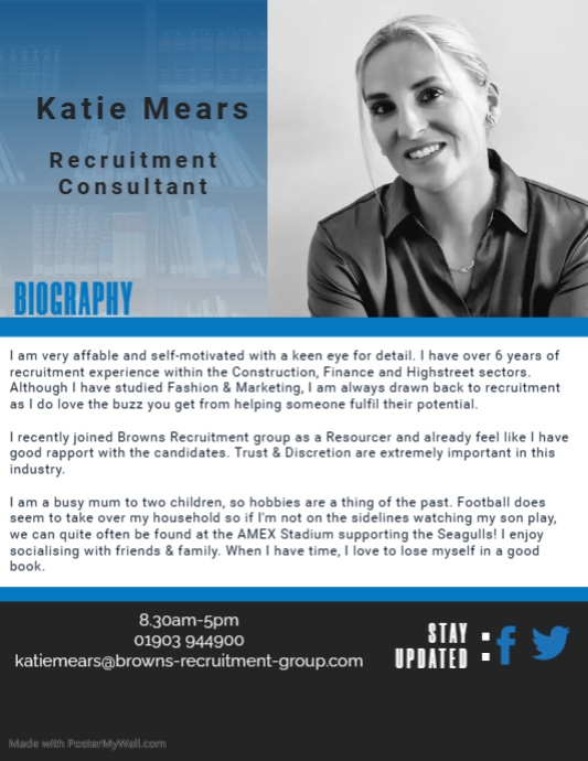 Yellow Modern Book Author Biography Flyer Tem | PosterMyWall