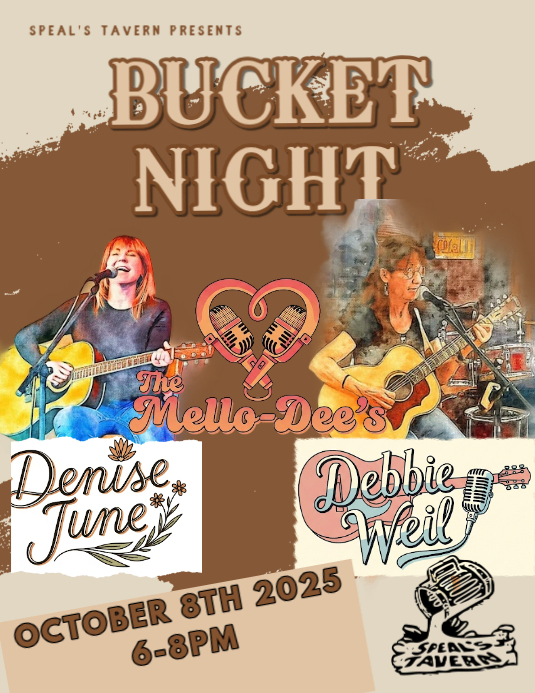 BUCKET NIGHT Every Wednesday at Speal's Tavern