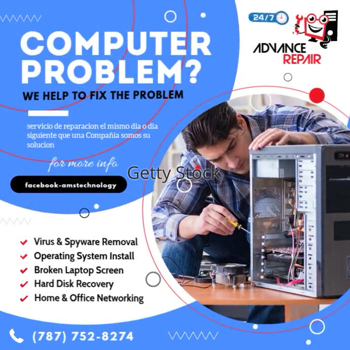 Copia de Computer Repair Social Media Post | PosterMyWall