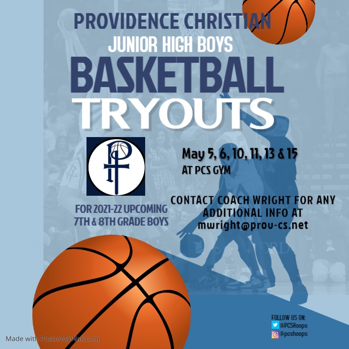 Copy of Basketball Tryouts Flyer Template PosterMyWall