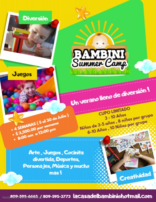 Copia de Kids Summer Camp Flyer Poster Template | PosterMyWall