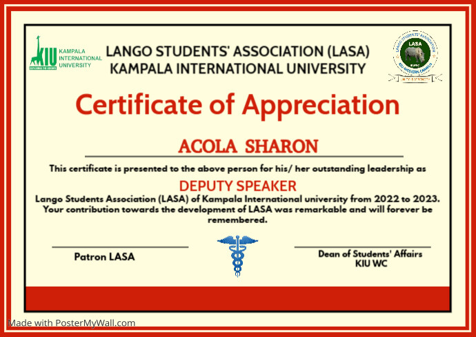 Certificate of Blood Donation Template A4