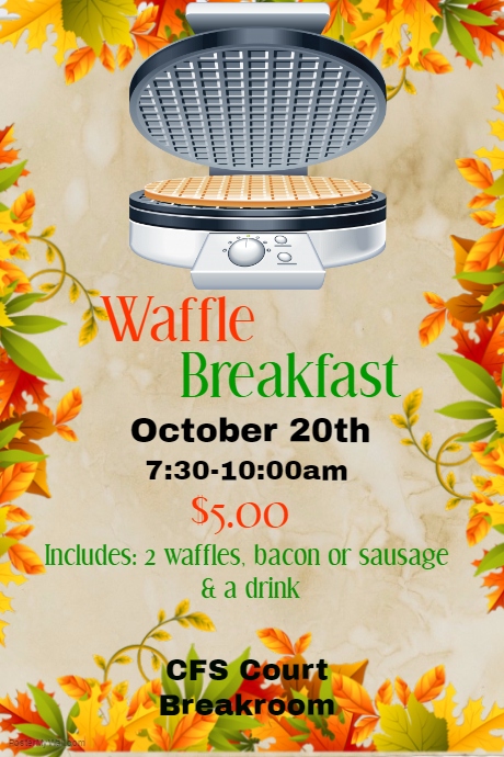 Waffle Event Template | PosterMyWall