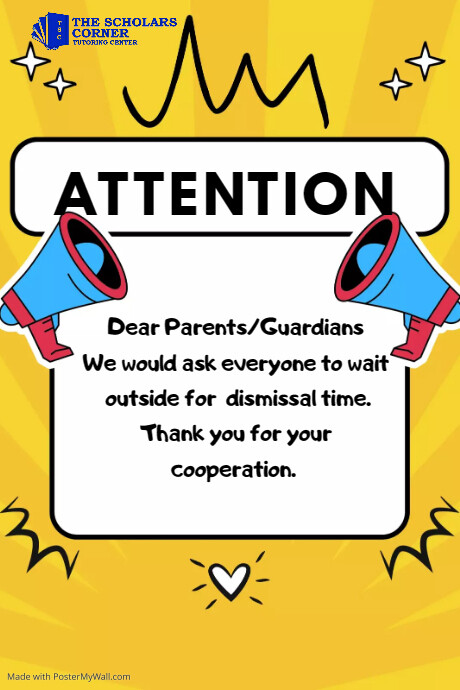 Attention Poster template