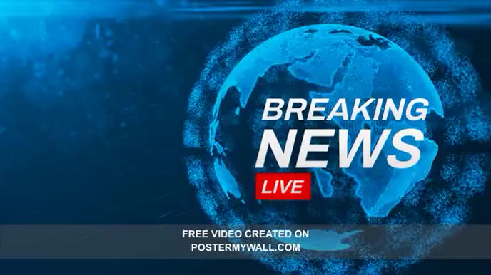 Breaking News Zoom Virtual Background Video Presentation (16:9) template