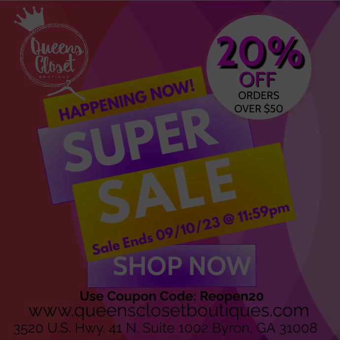 QC 20 off coupon PosterMyWall