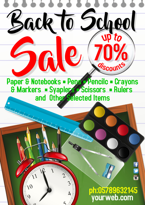 A3 Poster Back To School Template Postermywall