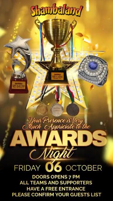 Copy of awards night | PosterMyWall