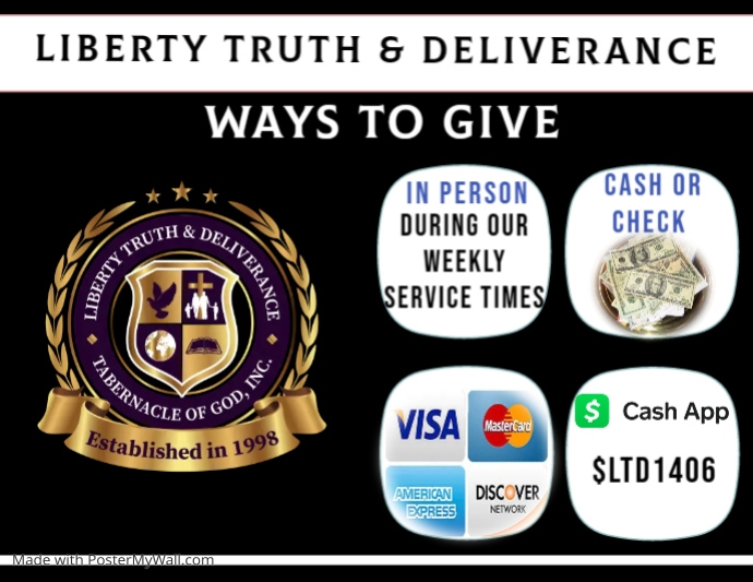 Copy of church online worship ways to give offering (1) | PosterMyWall