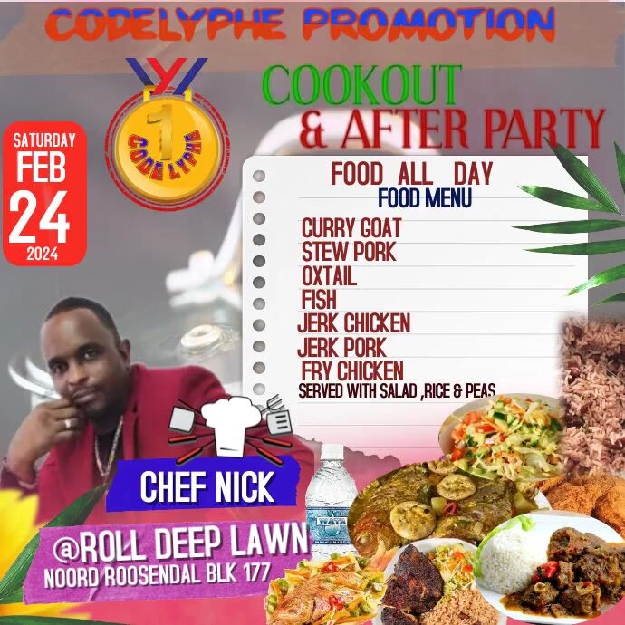Cook Out Cake Sale Flyer (3) | PosterMyWall