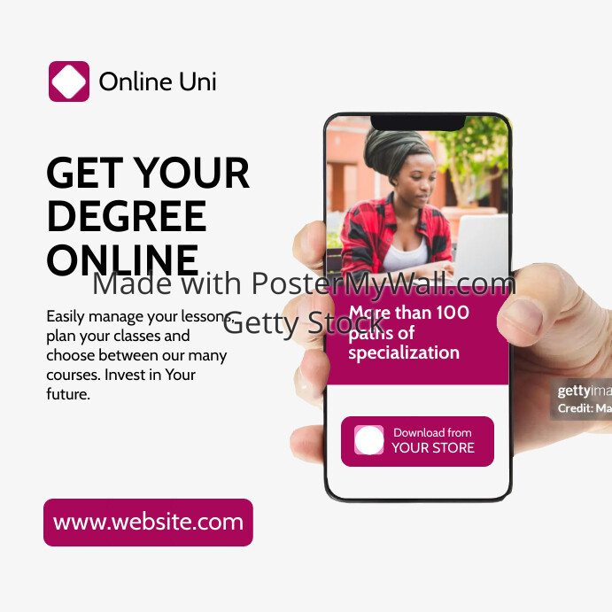 online school university template design