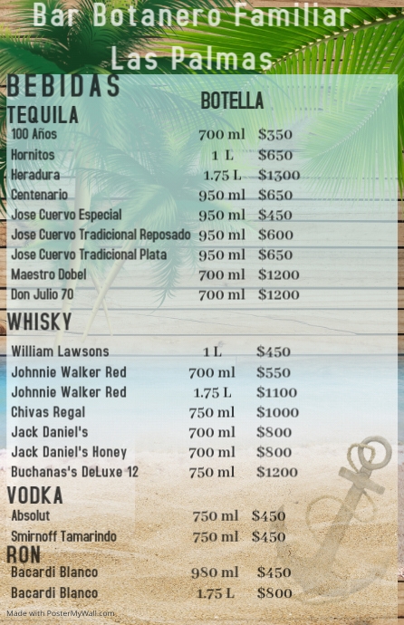 copy-of-tropical-spirits-list-postermywall