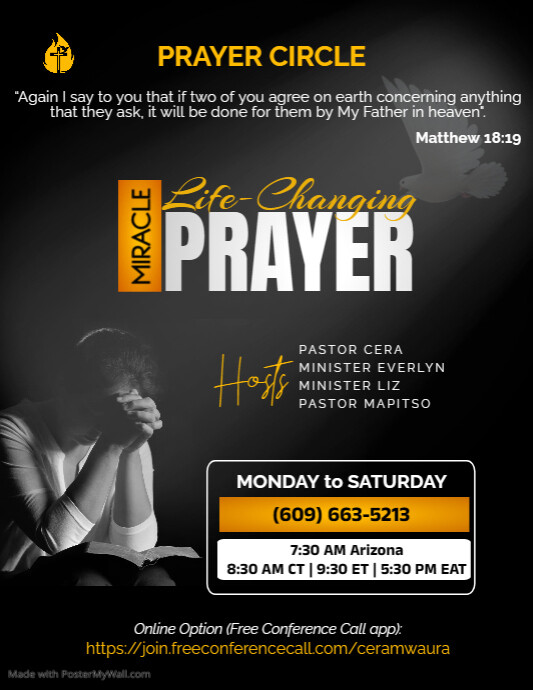 zoom prayer meeting PosterMyWall