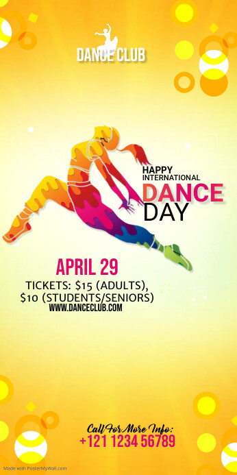 International Dance Day rollup banner