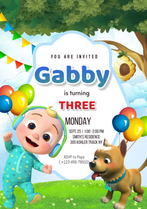 A4 Birthday Template PosterMyWall