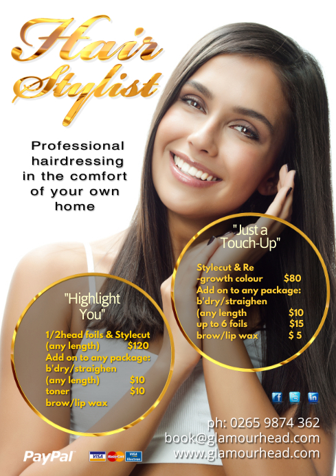 Friseur Poster Vorlage Postermywall