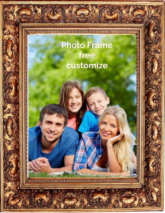 Copy of a4 size photo frame for customize and print | PosterMyWall