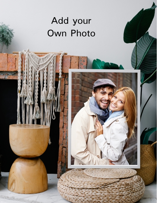 a4 size photo frame free customize and downlo Pamflet (Letter AS) template