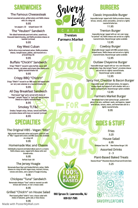 2022 Menu Poster template