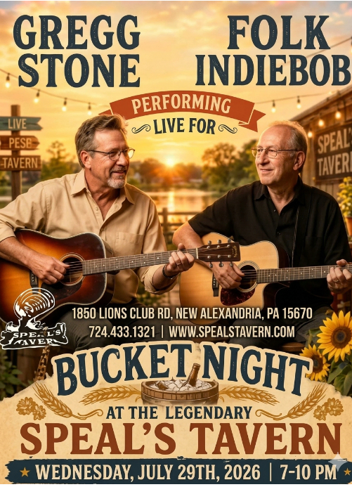 Bucket Night with Gregg Stone and FolkIndie Bob