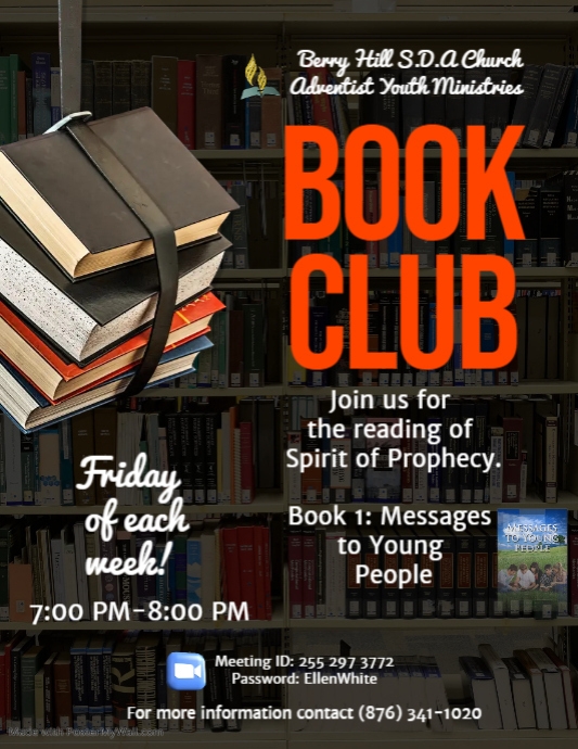 Book Club - A.Y.M Flyer (US Letter) template