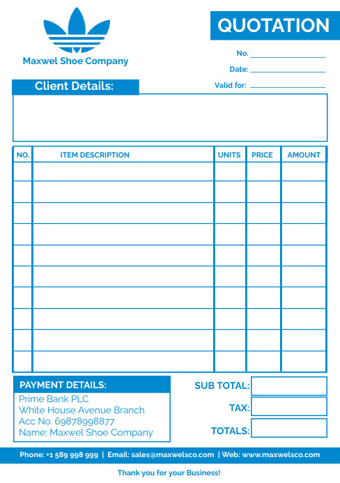 A5 quotation book for business template | PosterMyWall