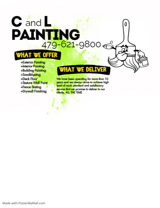House Painting Services Flyer 2 PosterMyWall house-painting-services-flyer-2-postermywall