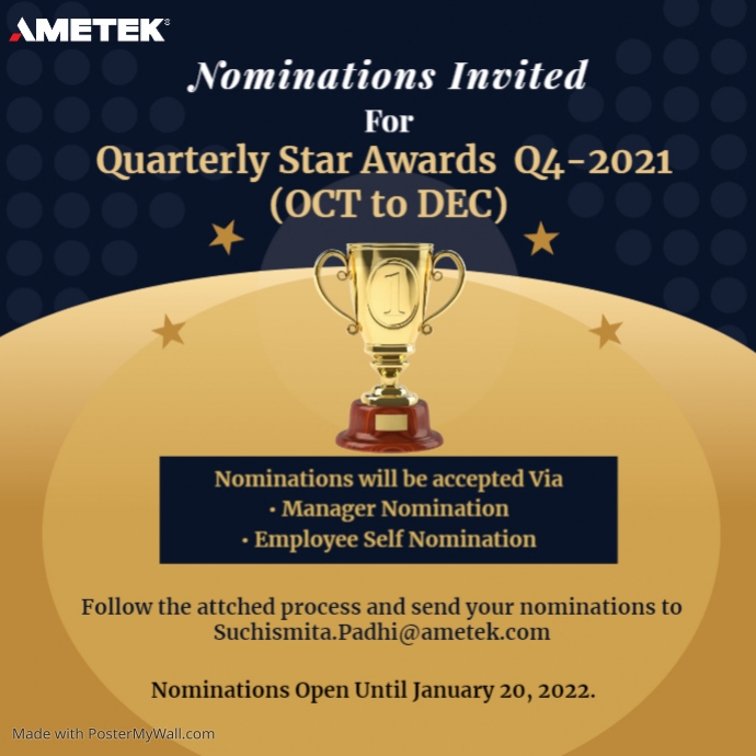 Copy of Copy of Award Ceremony Instagram Post | PosterMyWall