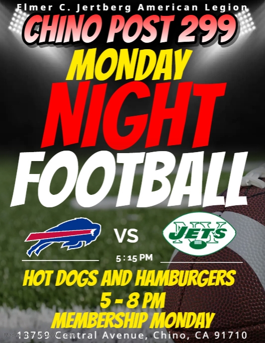 monday night football ad PosterMyWall