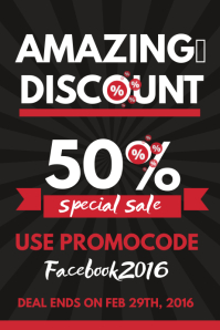 Discount Promotion Poster Template | PosterMyWall