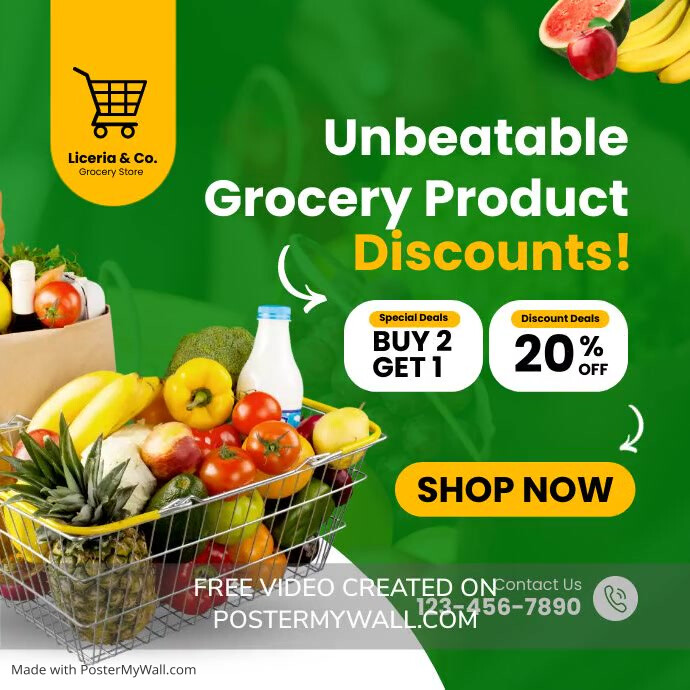 grocery store template