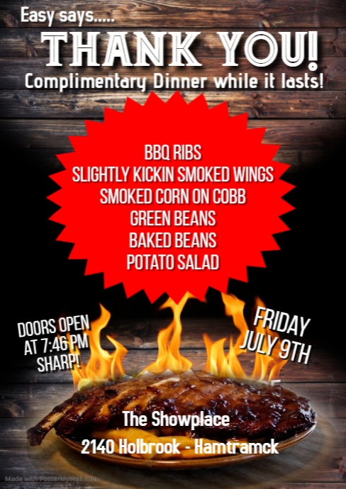 Poster Ribs Copy of Copy of Ribs Night | PosterMyWall